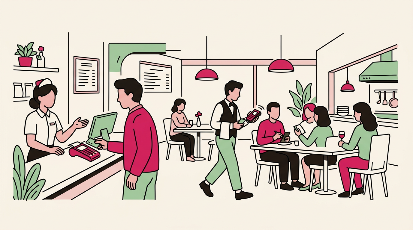 Illustration cartoon, Quel TPE choisir pour un restaurant