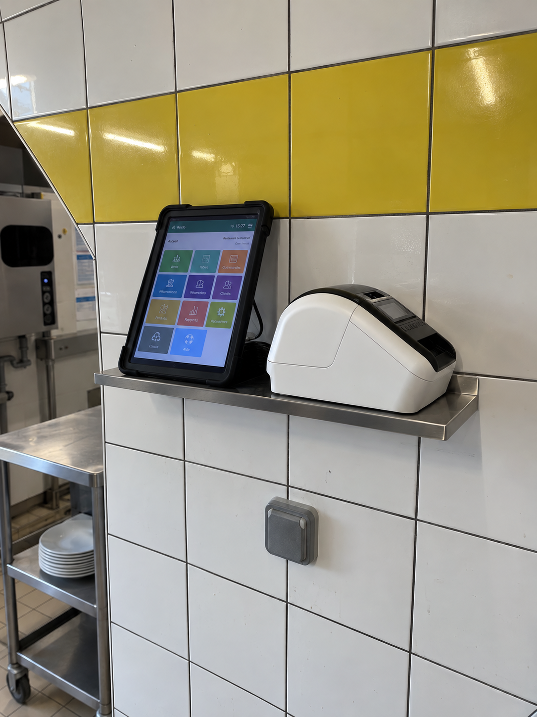 App Wenzi HACCP sur tablette / sonde en chambre froide